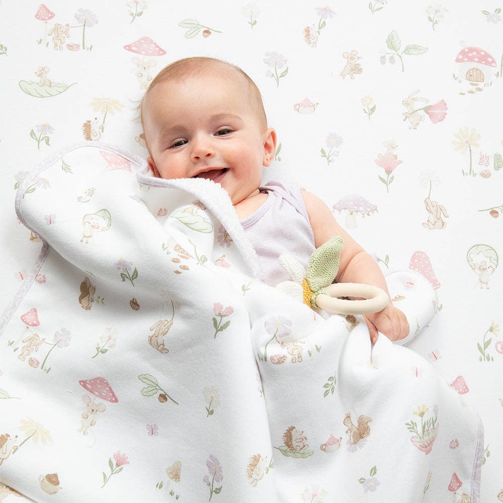 Living Textiles | 2 Pack Organic Cot Fitted Sheet Whimsical Wonderland