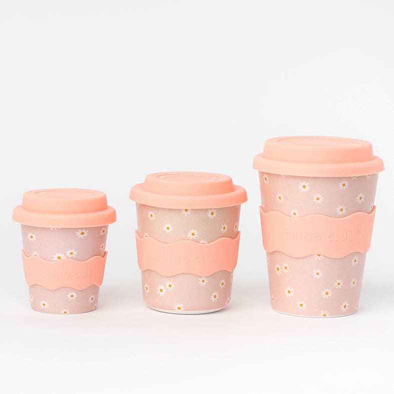 Chino Club | Pink Daisy Kids Keep Cup 8 oz
