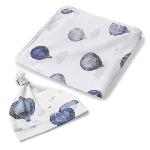 Snuggle Hunny | Jersey Wrap & Beanie Set | Cloud Chaser
