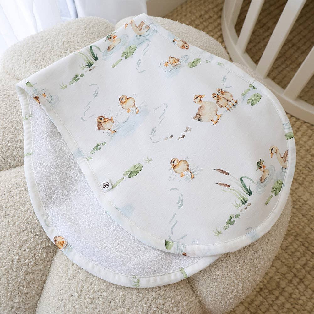 Snuggle Hunny - Duck Pond Organic Cotton Burp Cloth