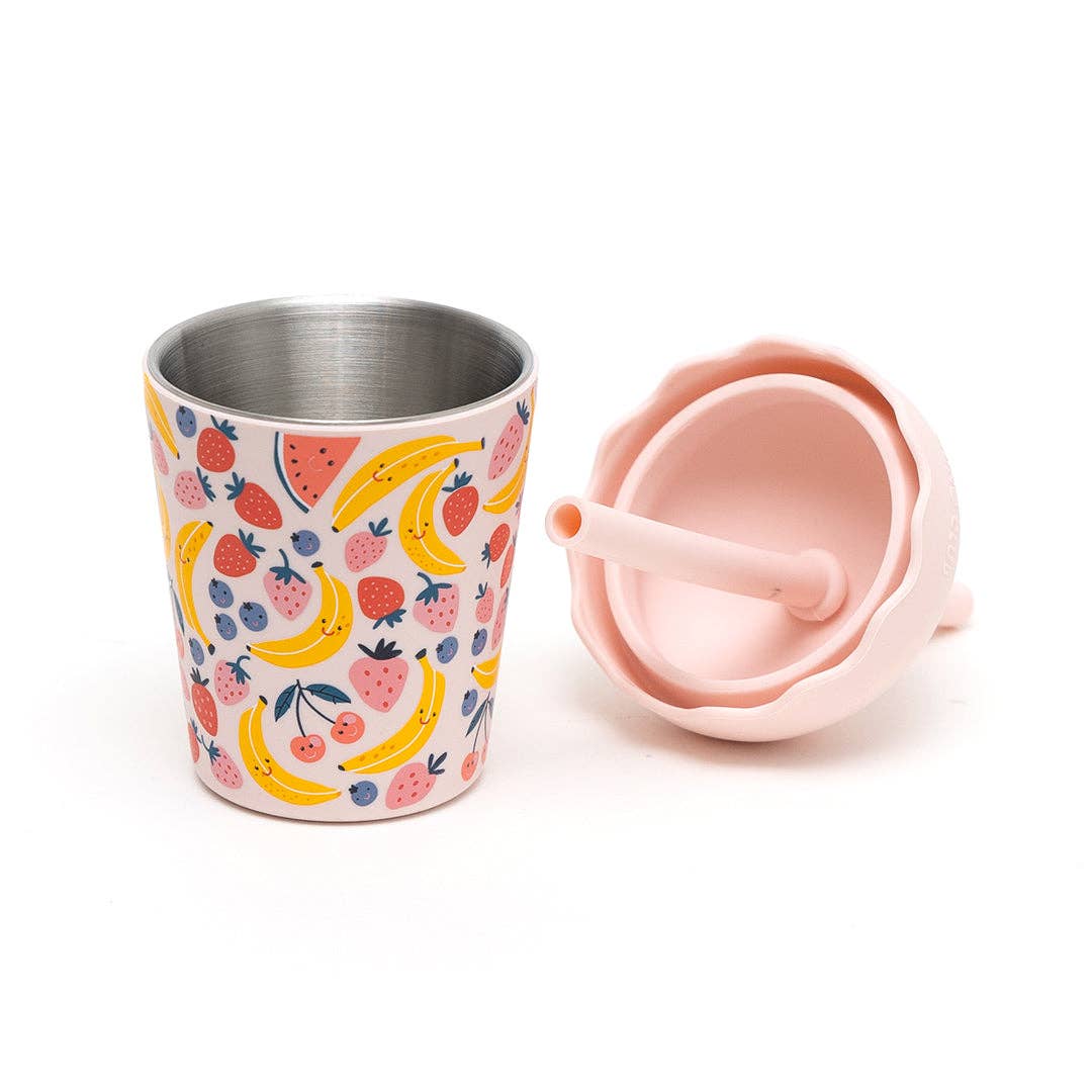 Chino Club -| Fruits Pink Mini Smoothie Cup & Straw 200ml