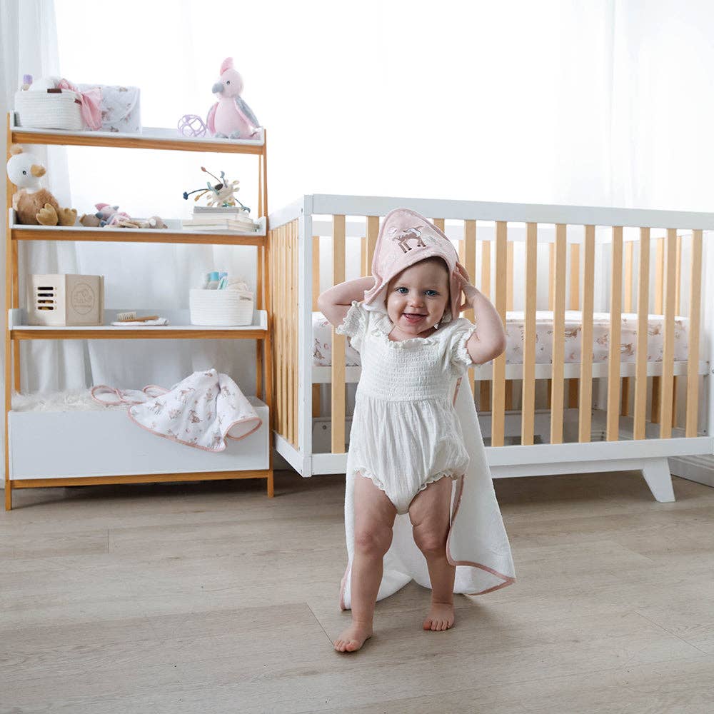 Living Textiles | Organic Hooded Towel Fawn Fables
