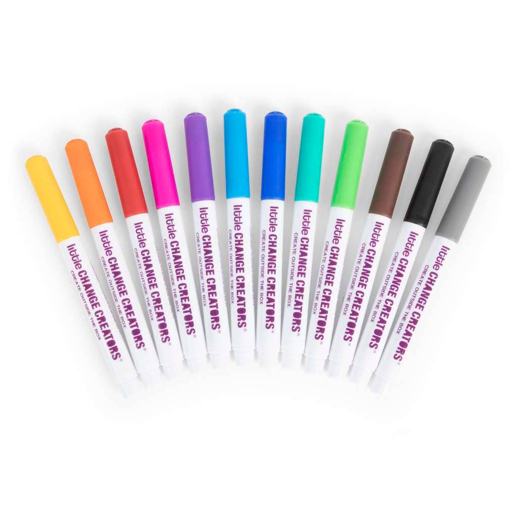Little Change Creators | MAGIC MARKERS - Fine Tip | Pens for Drawing + Colouring