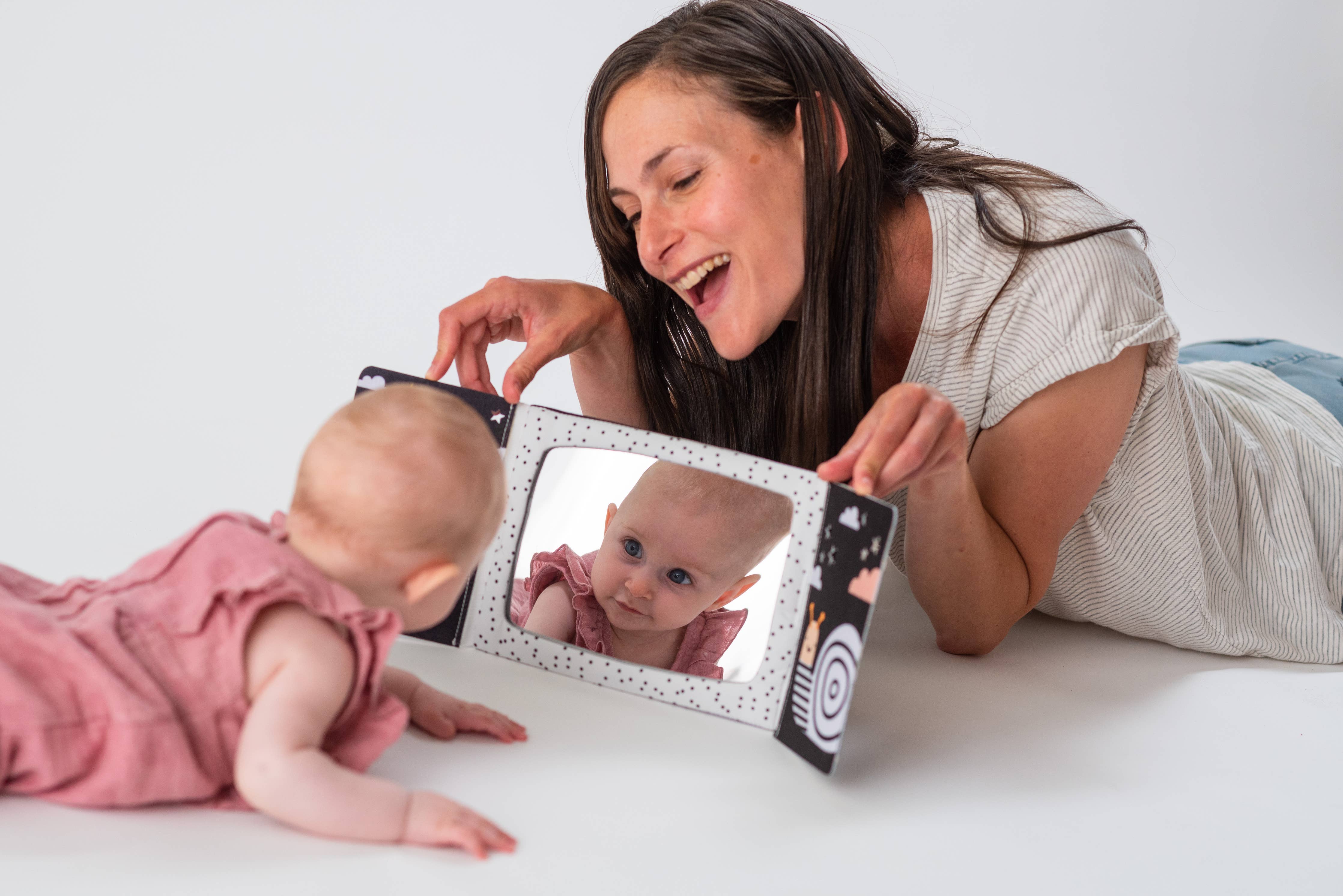 Playette | Taf Toys Tummy-time Mirror Book