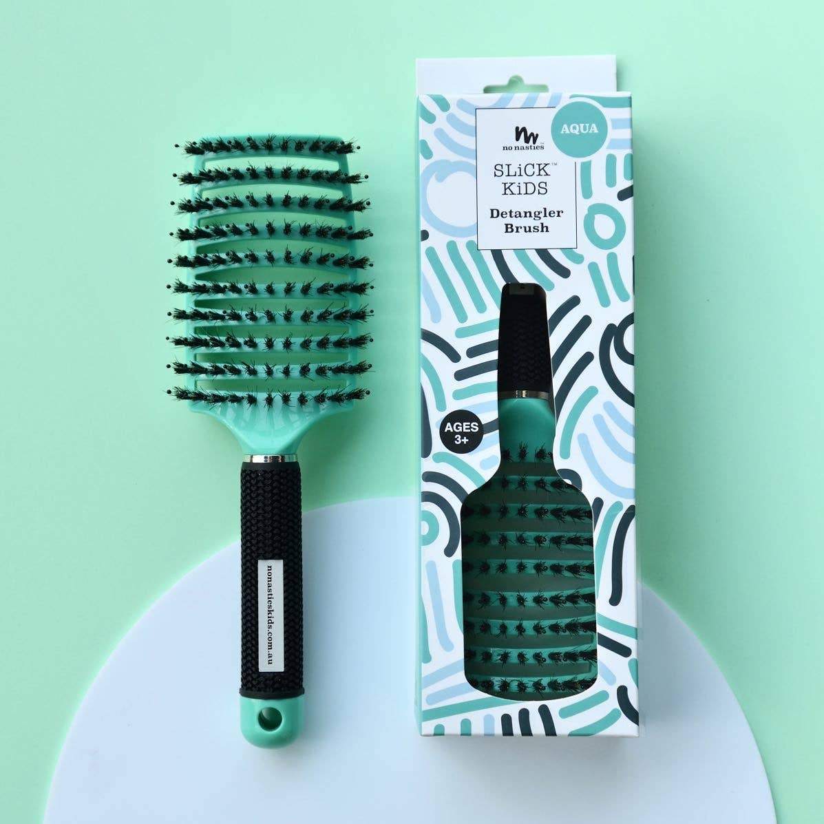 No Nasties Kids | Detangler Hair Tamer Brush Blue