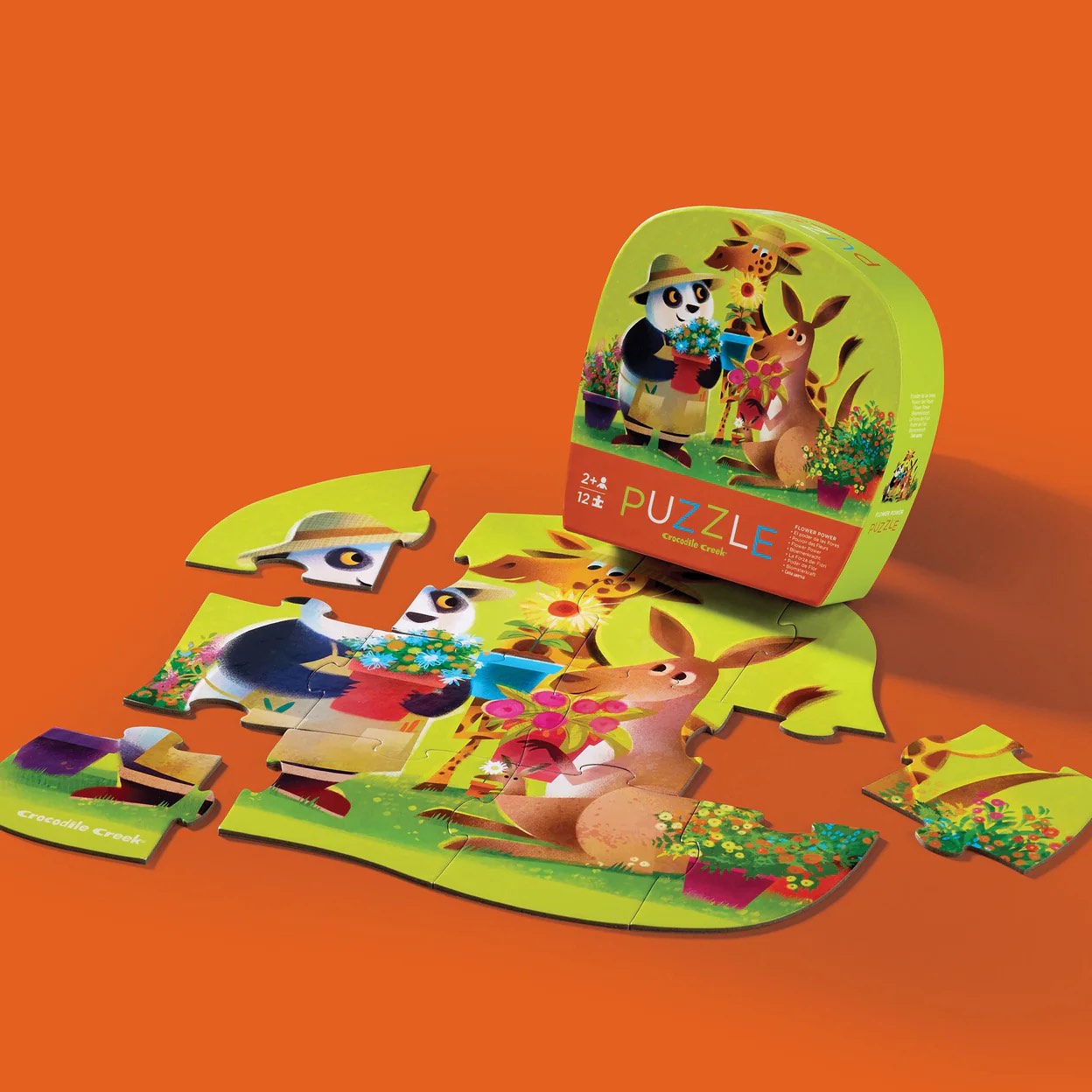 Crocodile Creek Mini Puzzle Flower Power 12pc