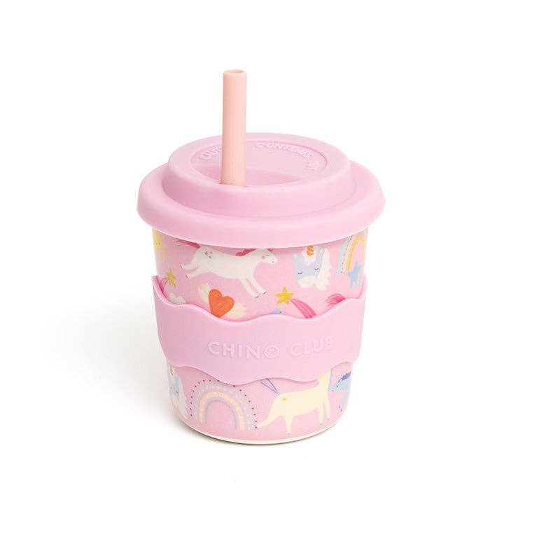 Chino Club | Pink Unicorn Kids Keep Cup 8oz