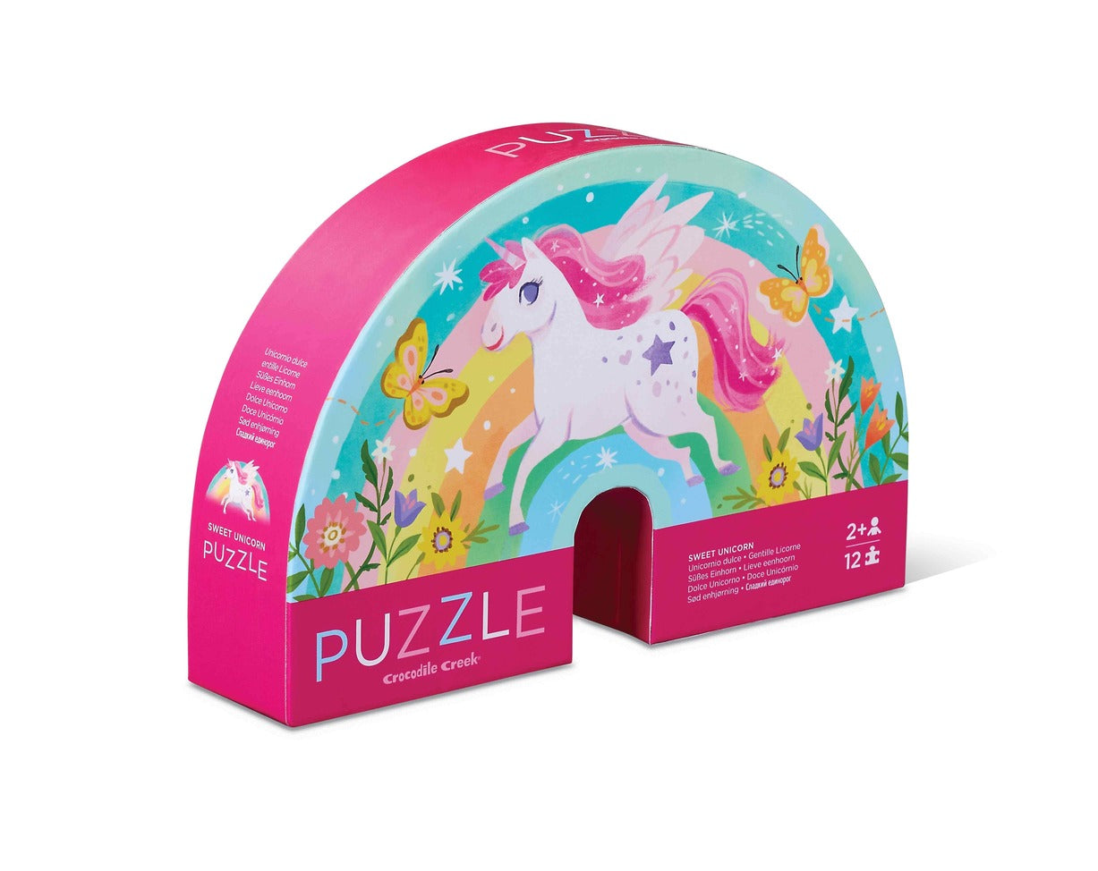 Crocodile Creek Mini Puzzle Sweet Unicorn 12pc