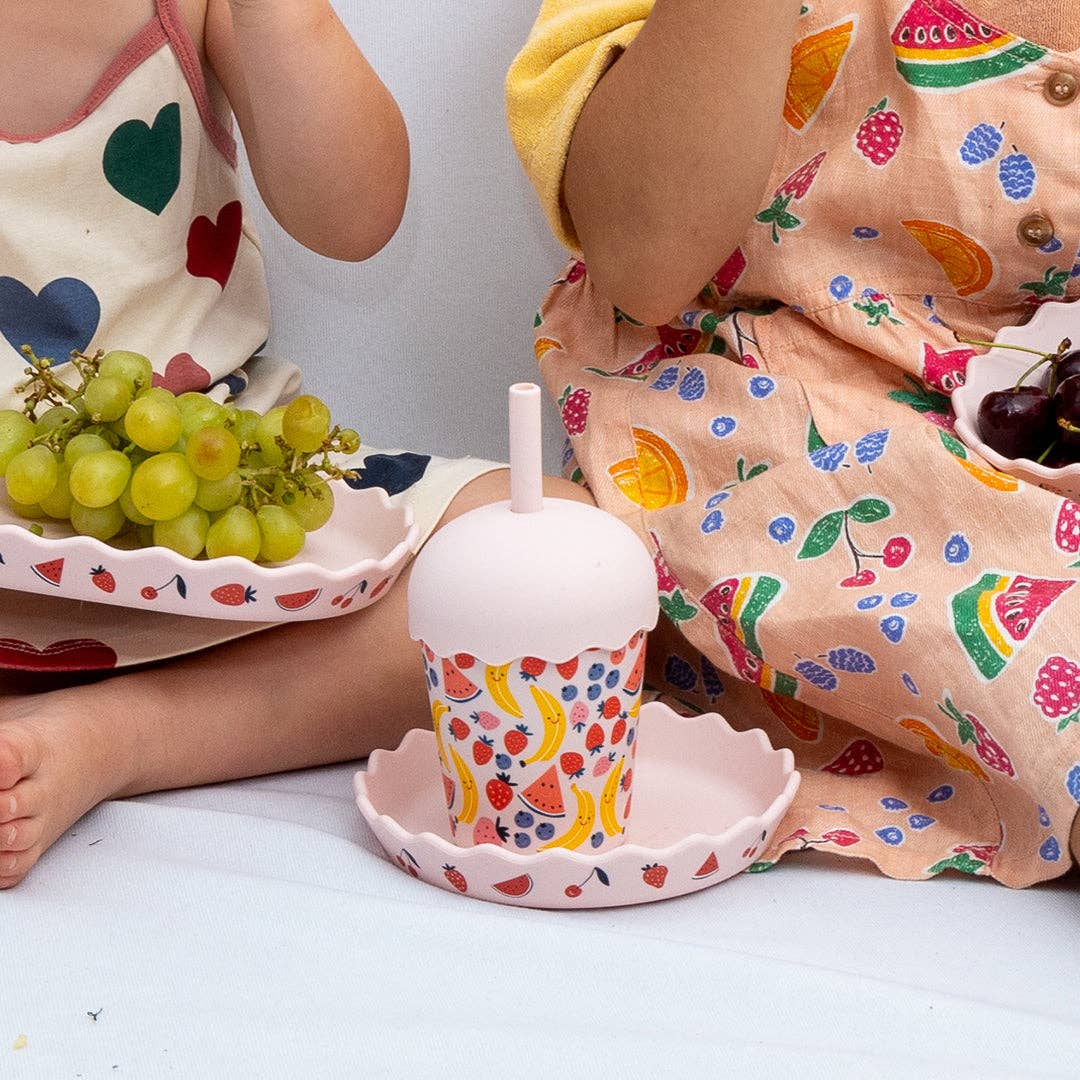Chino Club -| Fruits Pink Mini Smoothie Cup & Straw 200ml