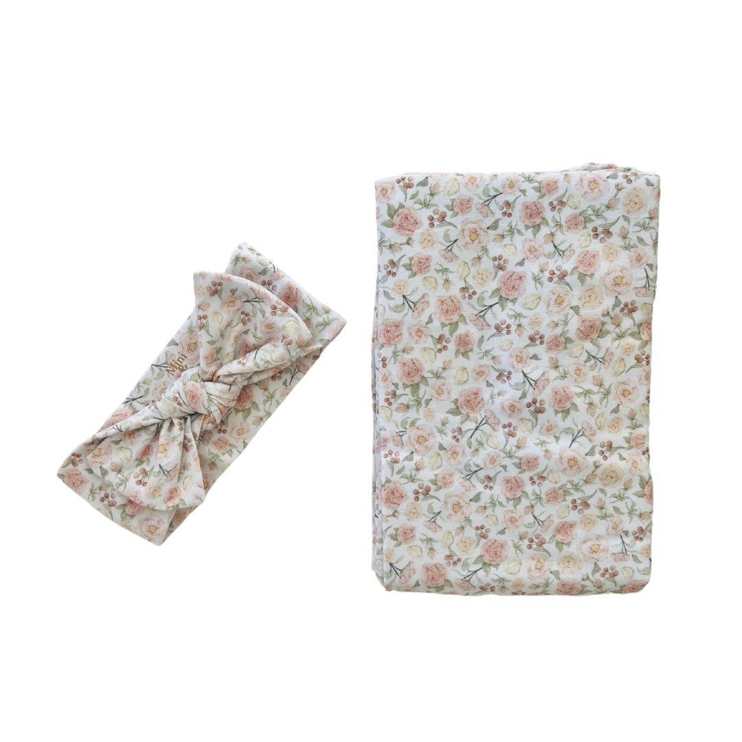 Cuddle Bug & Co - Mini & Me Organic Jersey Baby Wrap Set Lola