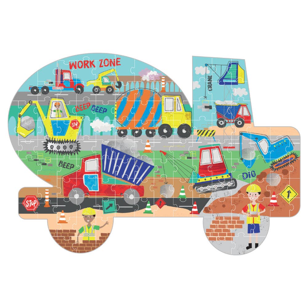 Floss & Rock Shaped Jigsaw Puzzle | Construction 120 Pc