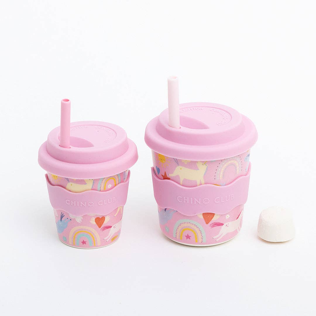 Chino Club | Pink Unicorn Kids Keep Cup 8oz