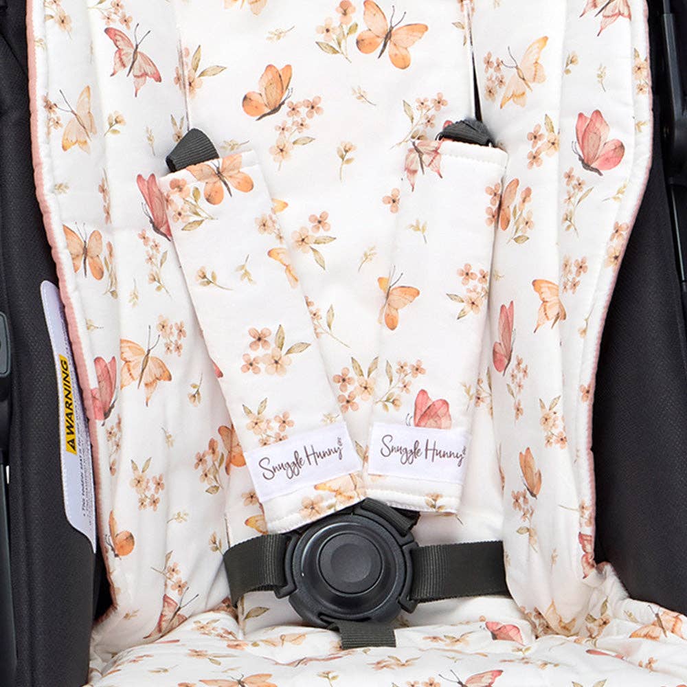 Snuggle Hunny - Butterfly Universal Reversible Pram Strap Covers