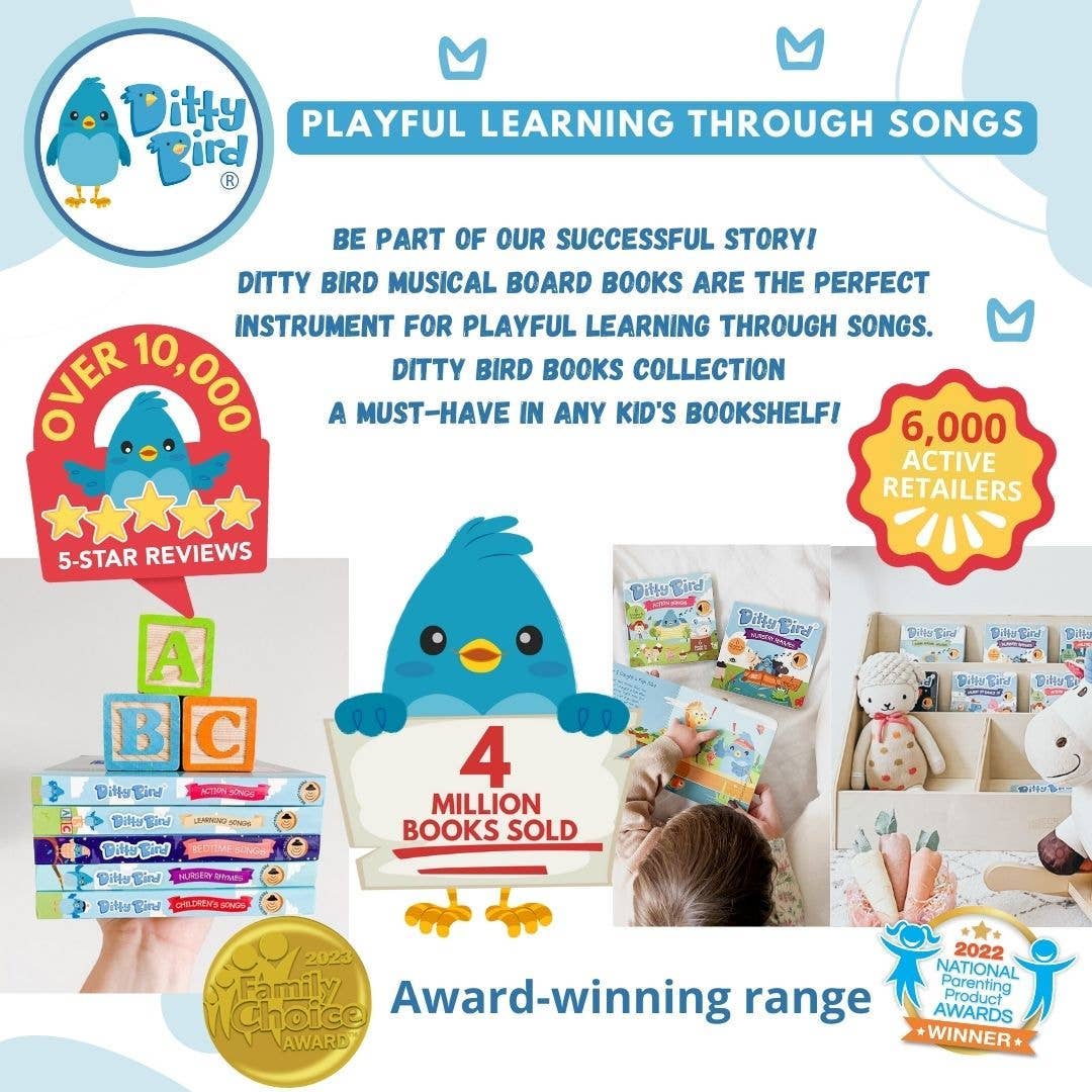 Ditty Bird | First Sensory Book Montessori Method Cute Animals
