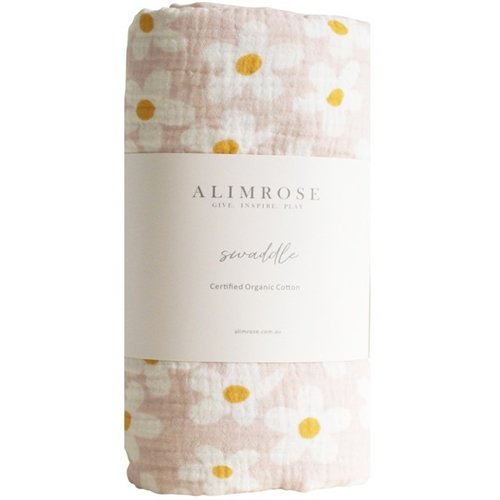 Alimrose Muslin Swaddle | Large Daisies
