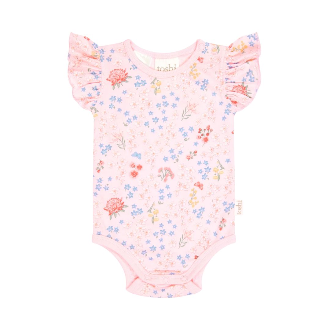 Toshi | Onesie S/S Matilda | Acacia Blossom