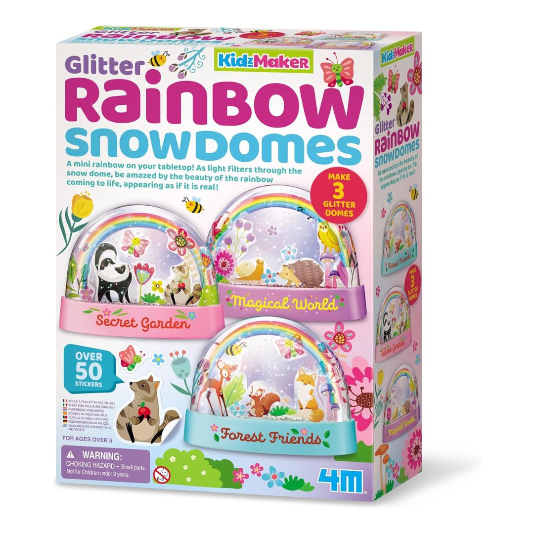 4M KidzMaker | Mini Glitter Rainbow Water Domes