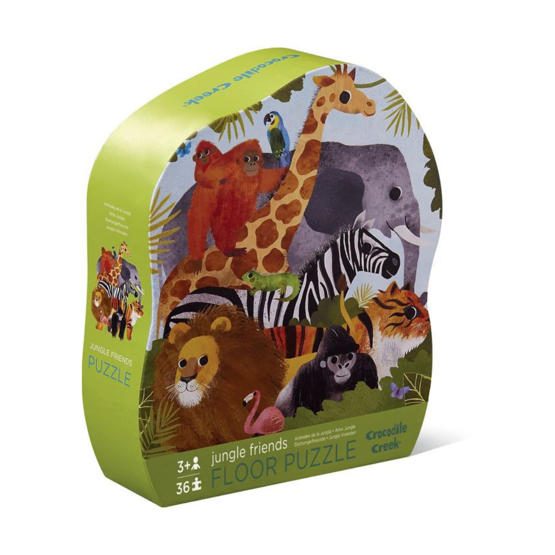 Crocodile Creek Classic Floor Puzzle 36pc | Jungle Friends