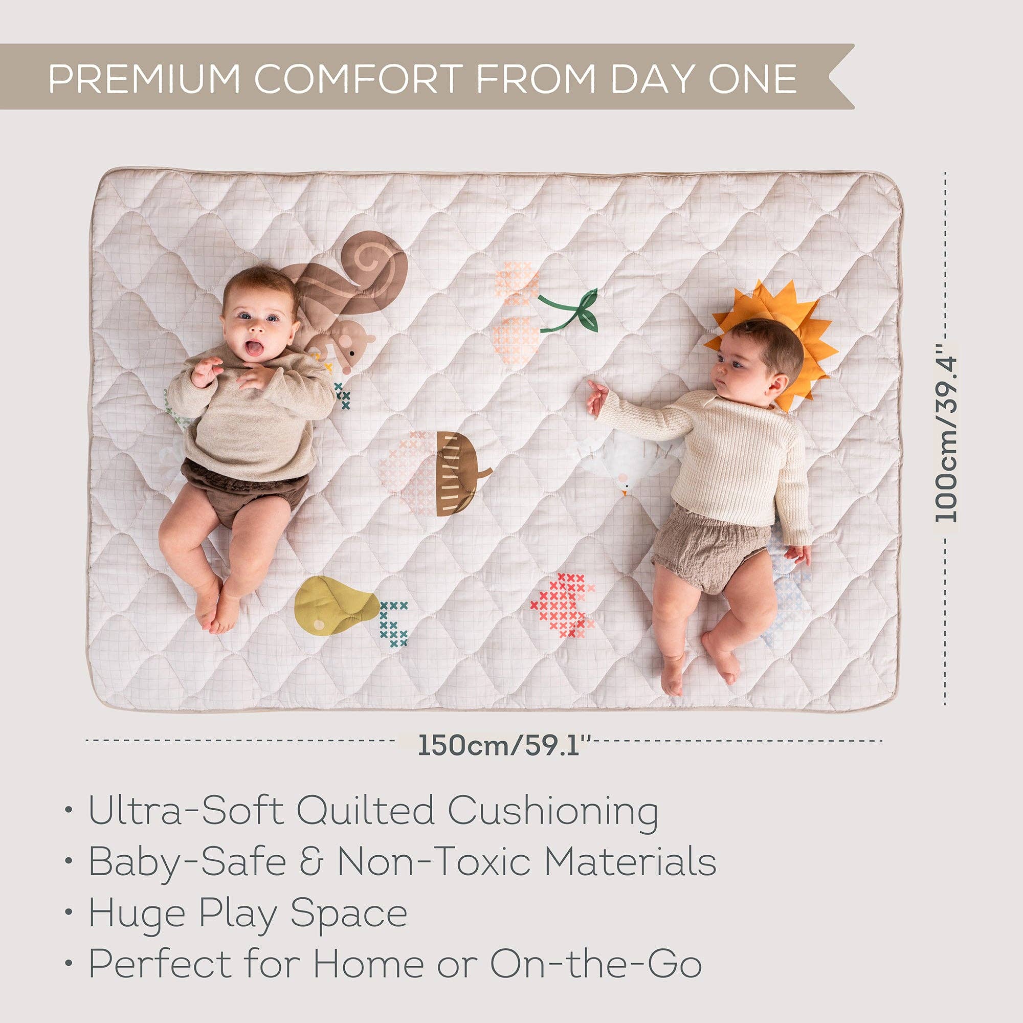 Playette | Taf Toys Fantasy Bloom Quilted Play Mat