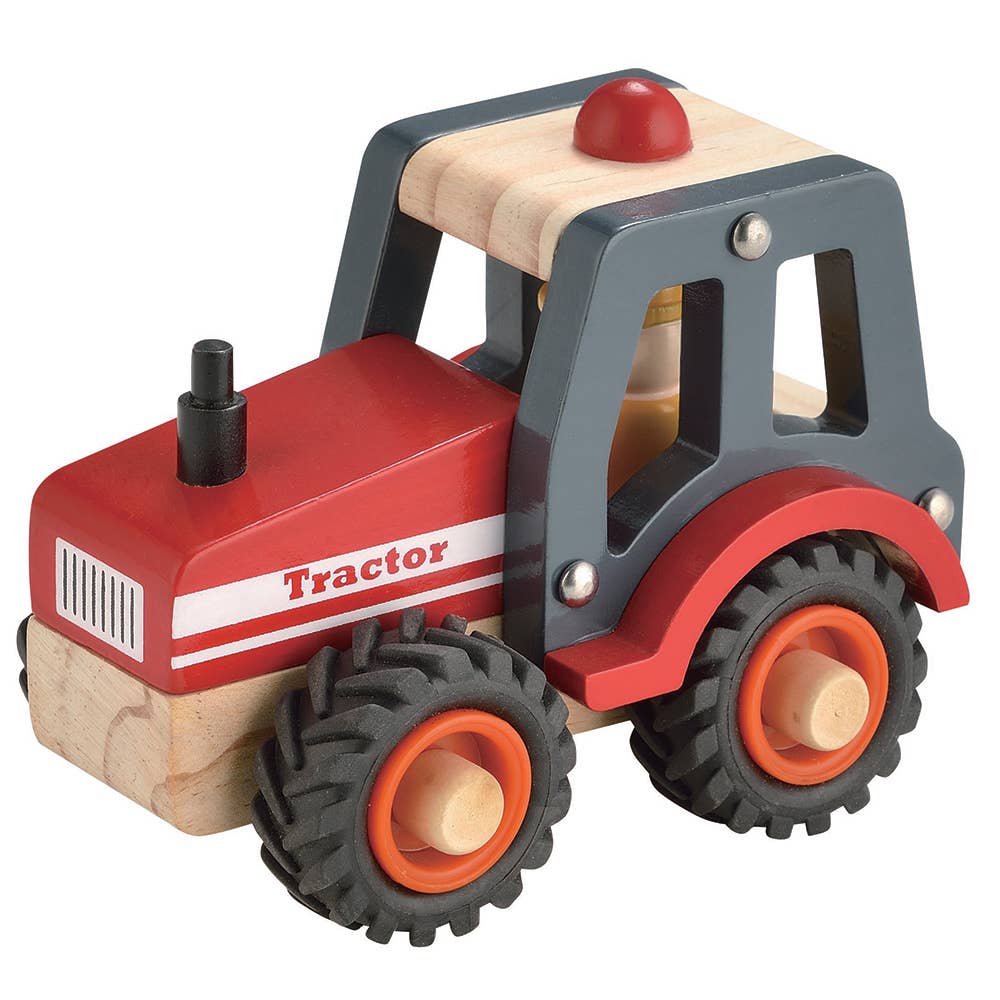 Toyslink Wooden Wheelie Vehicle | Red Tractor