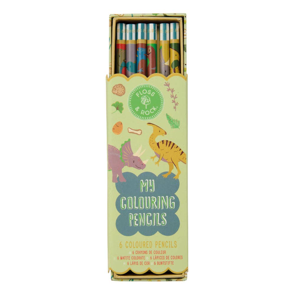 Floss & Rock My Colouring Pencils | Dinosaur