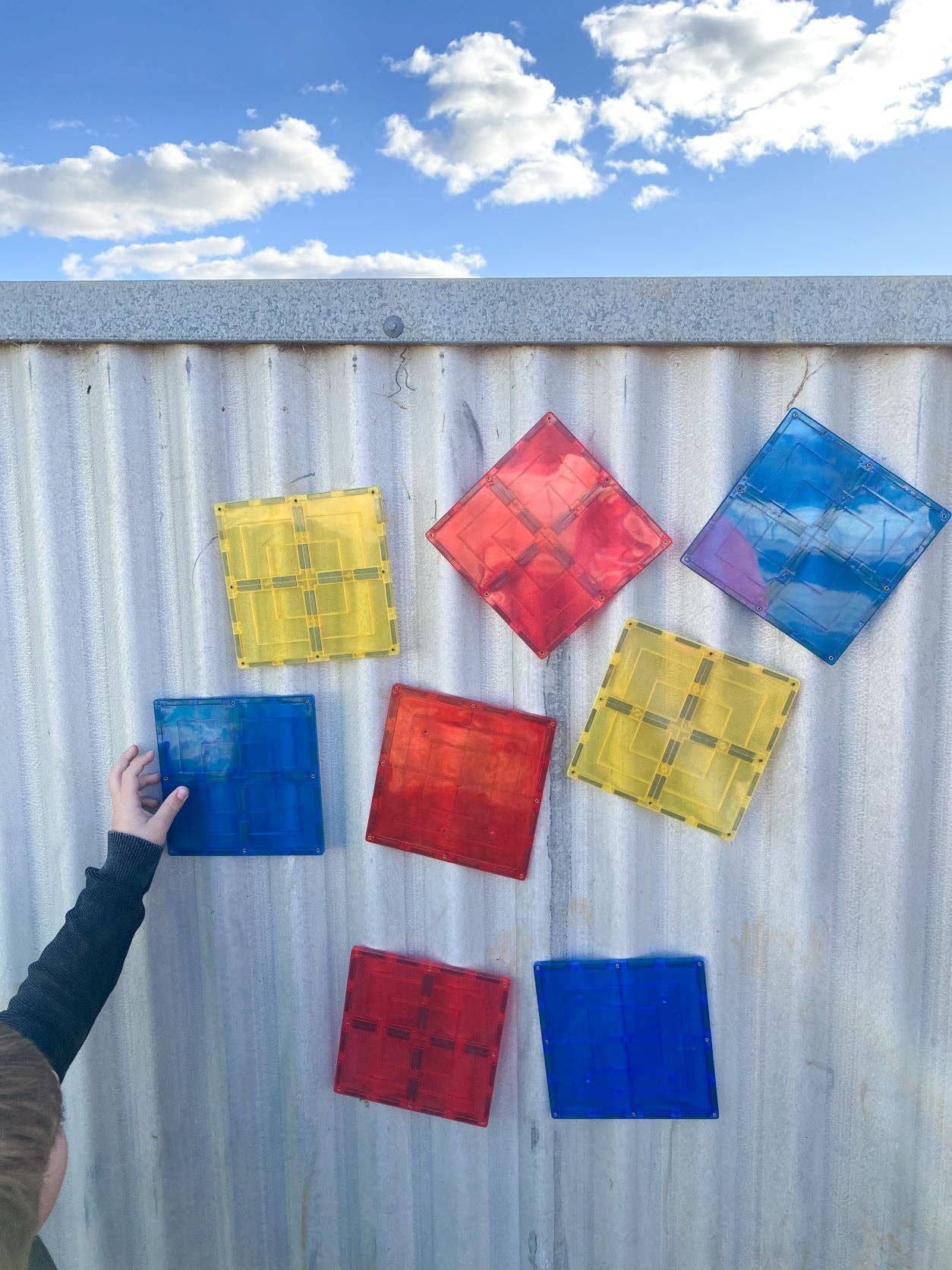 Learn & Grow | Magnetic Tiles | Large Square Pack (8 pc)