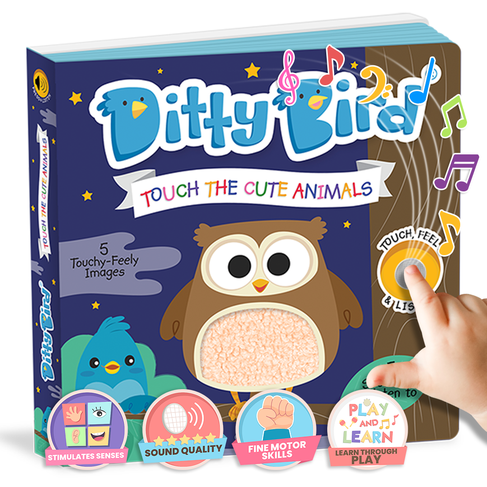 Ditty Bird | First Sensory Book Montessori Method Cute Animals