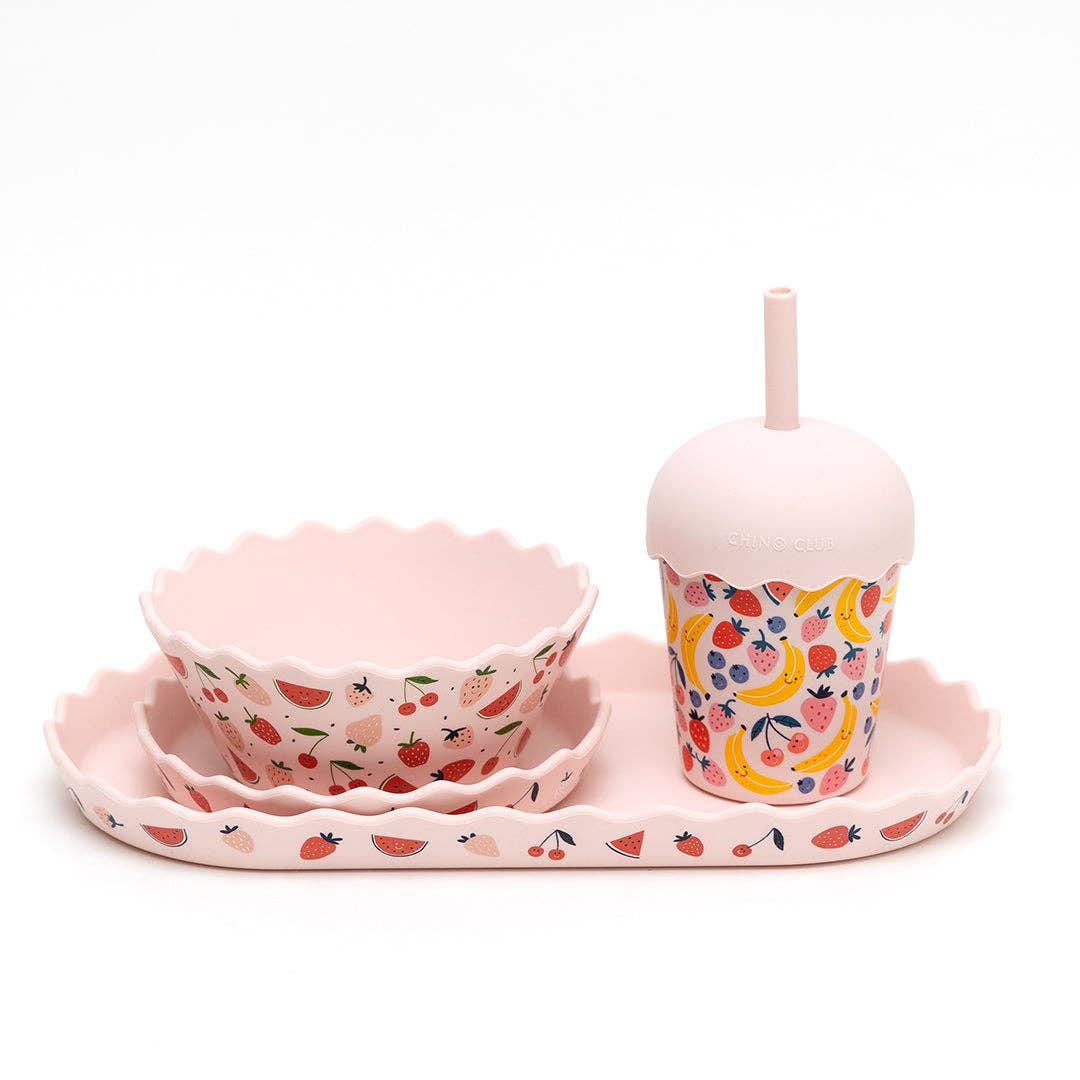 Chino Club -| Fruits Pink Mini Smoothie Cup & Straw 200ml