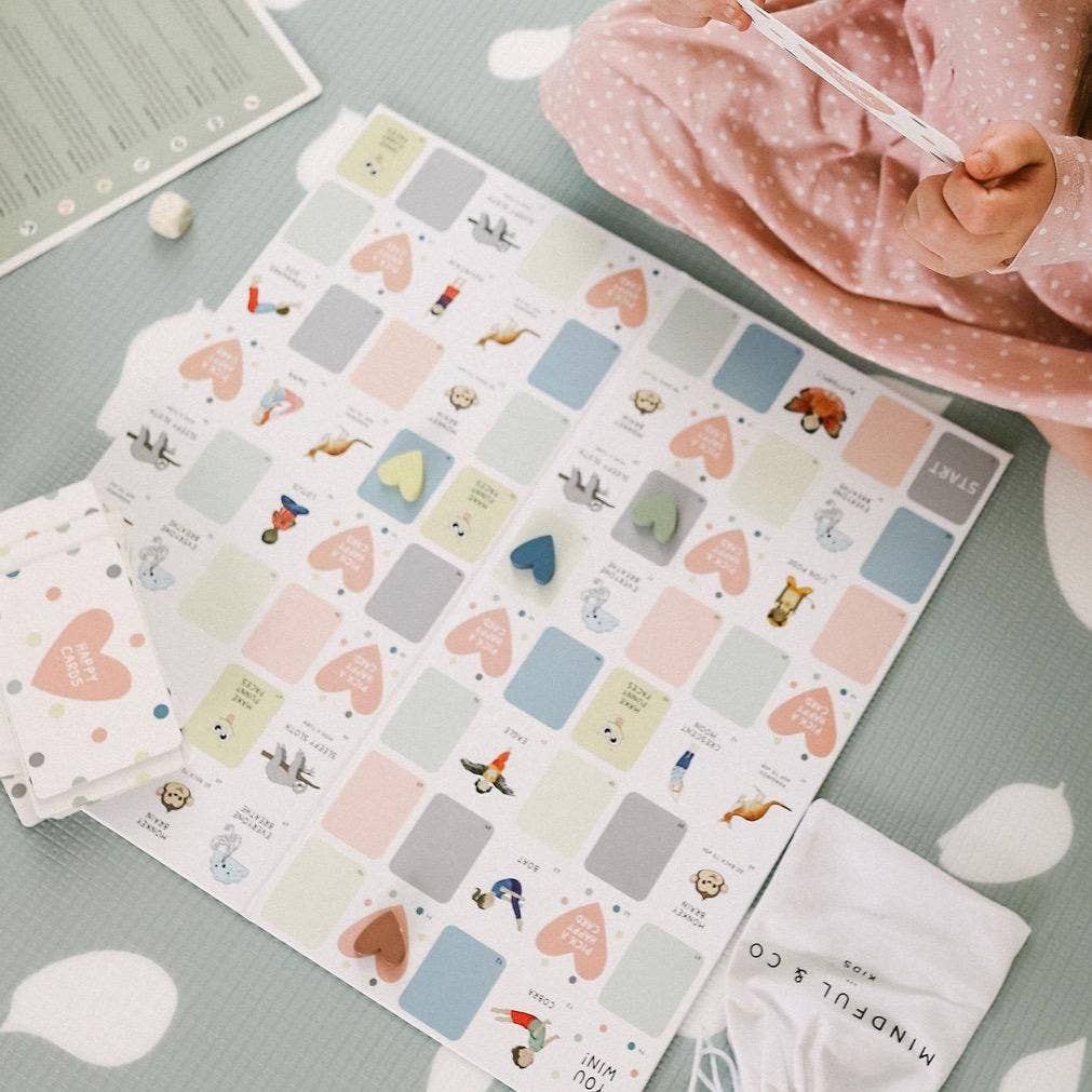 Mindful and Co Kids - Happy Hearts Mindfulness Board Game for Kids