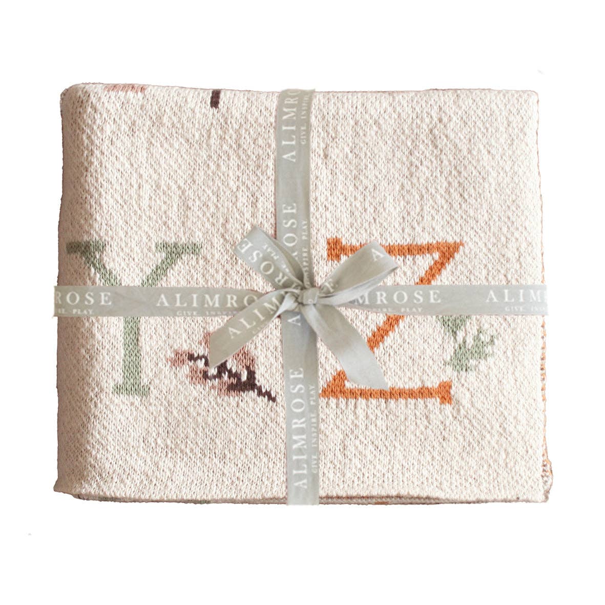 Alimrose - Alphabet Baby Blanket Natural