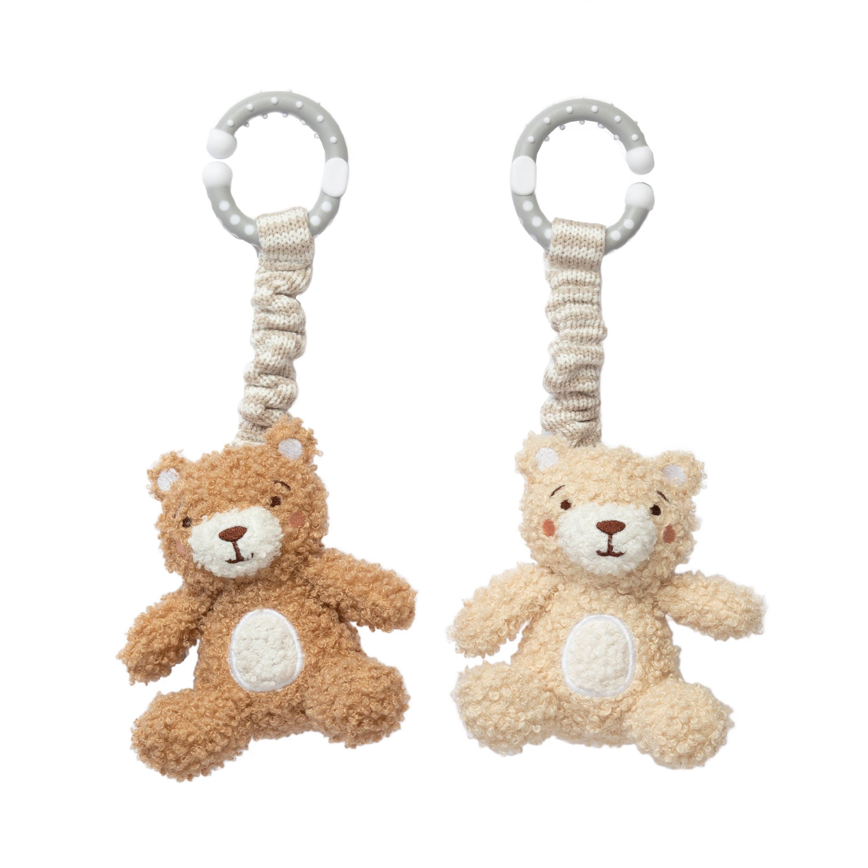 Living Textiles - 2pk Stroller Toy - Cuddly Bears