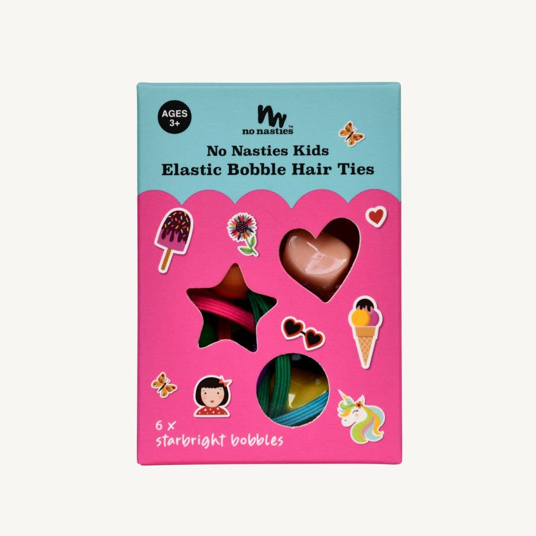 No Nasties Kids | Starbright Bobbles Elastics Set