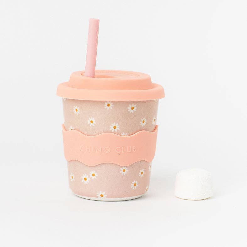 Chino Club | Pink Daisy Kids Keep Cup 8 oz