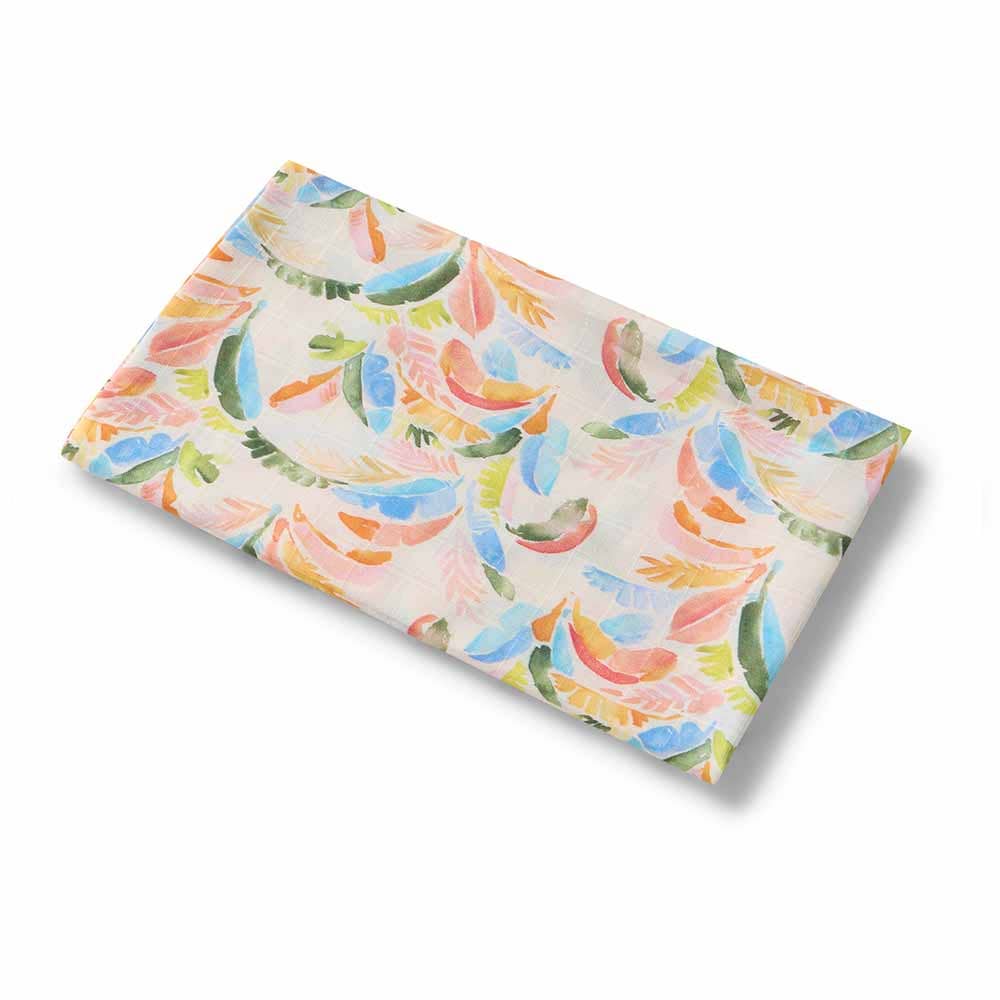 Snuggle Hunny - Summer Palm Organic Muslin Wrap