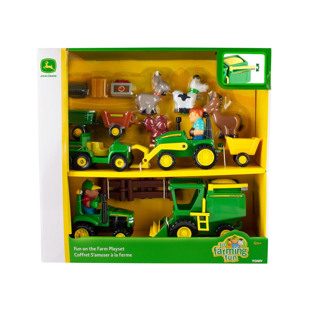 John Deere Fun on the Farm Playset 20pc