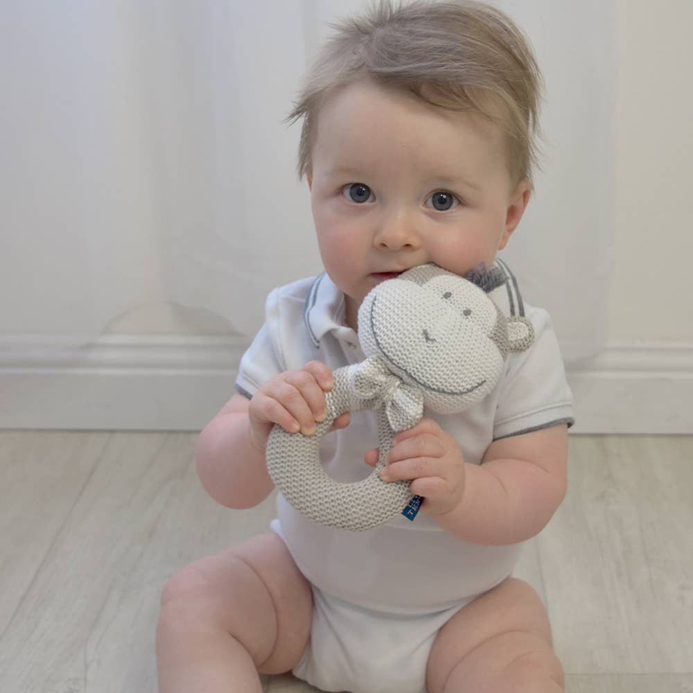 Living Textiles - Max the Monkey Knitted Rattle