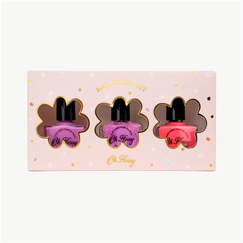 Oh Flossy Pink Pamper Nail Polish Set