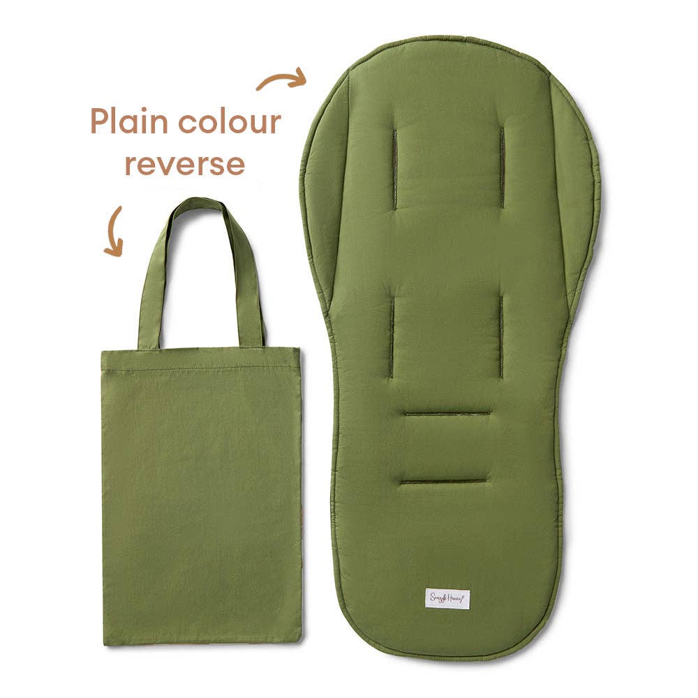 Snuggle Hunny - Diggers & Tractors Universal Organic Pram Liner