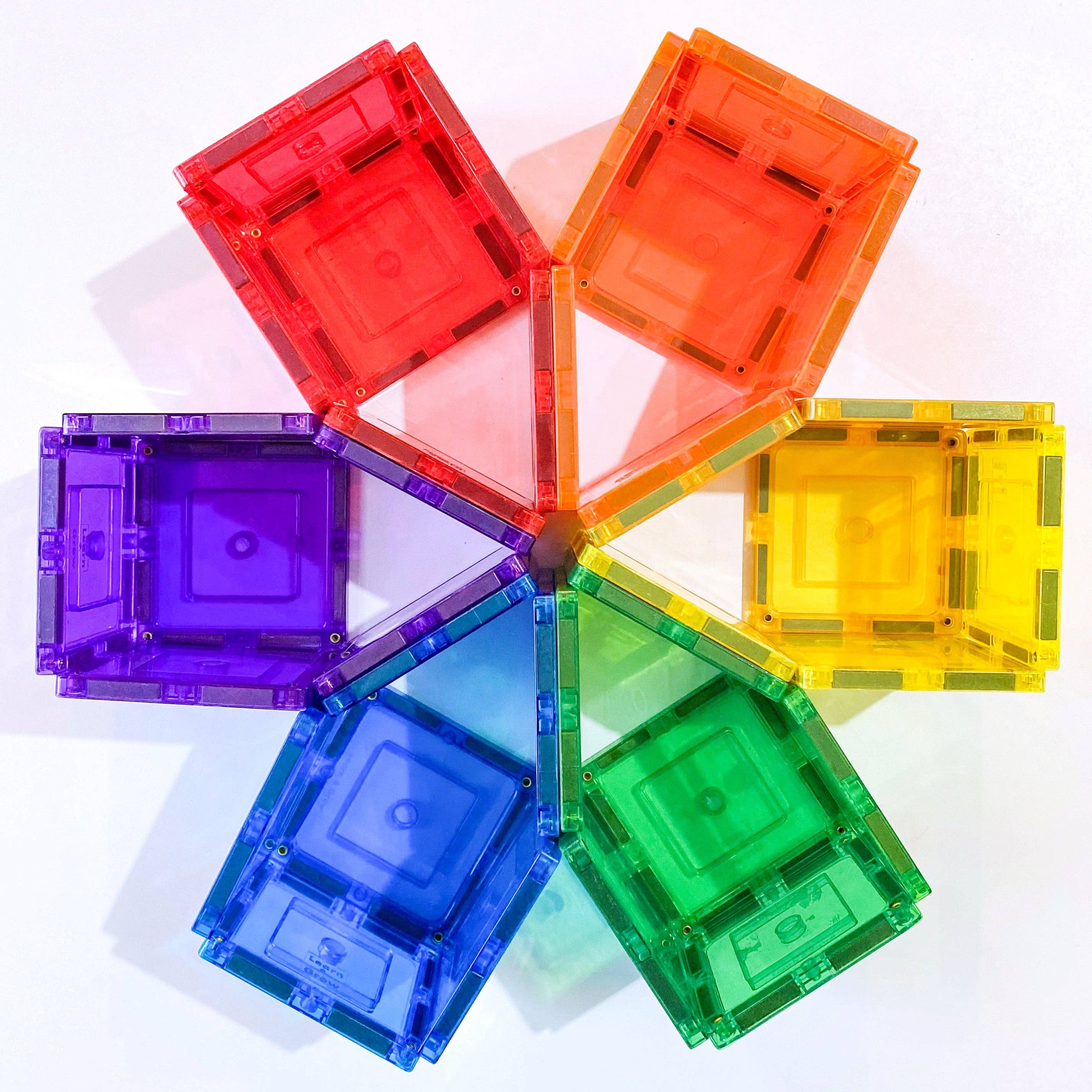 Learn & Grow Magnetic Tiles - Small Square Pack (36 piece)