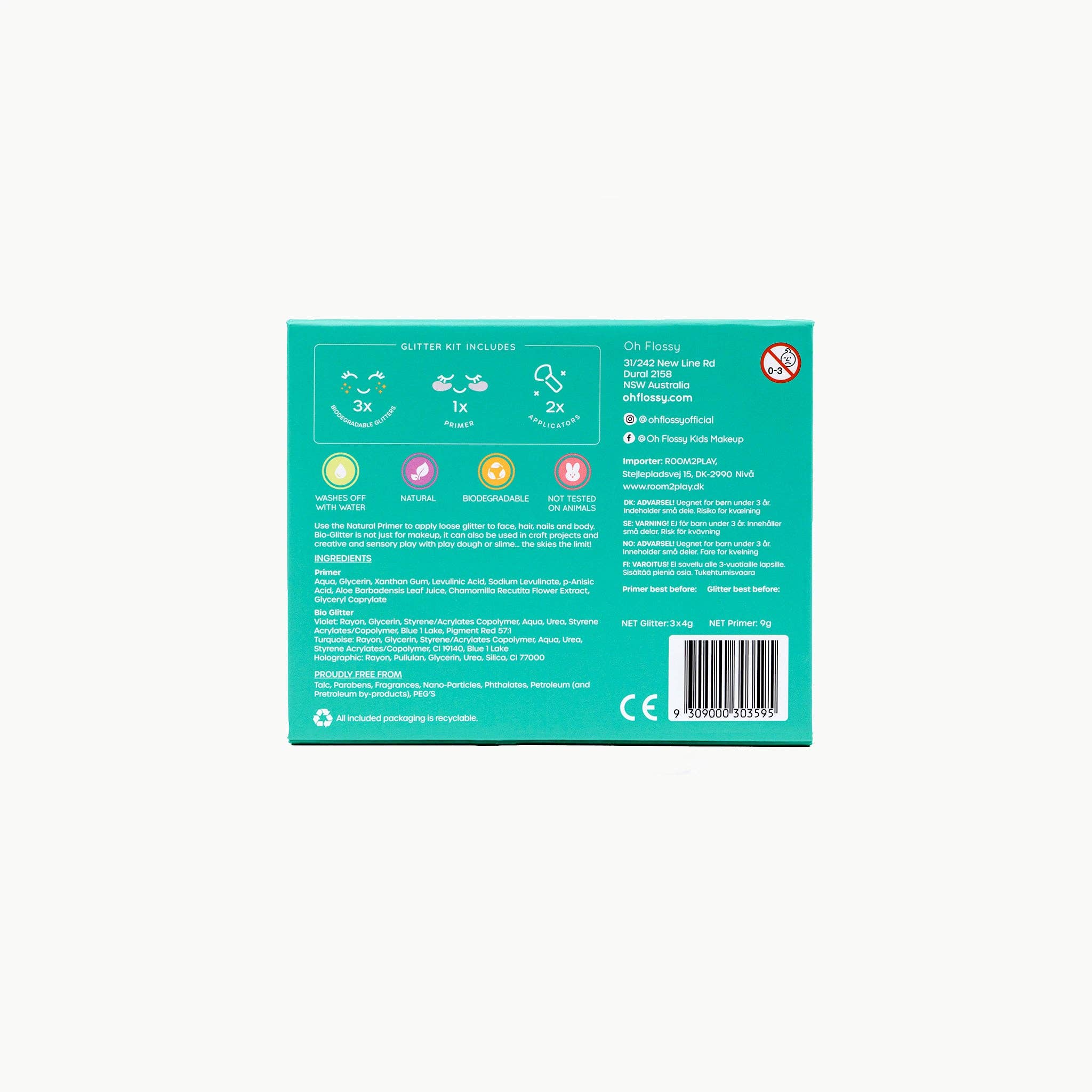Oh Flossy Kids | Under the Sea Glitter Set