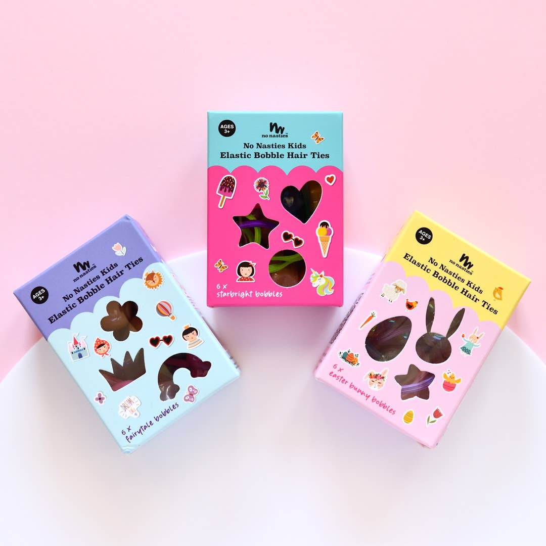 No Nasties Kids | Starbright Bobbles Elastics Set