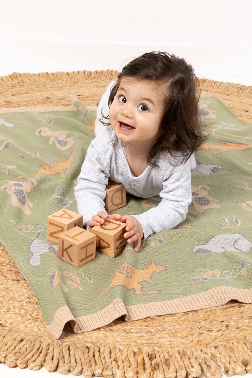 Indus Design | Bush Babies Baby Blanket