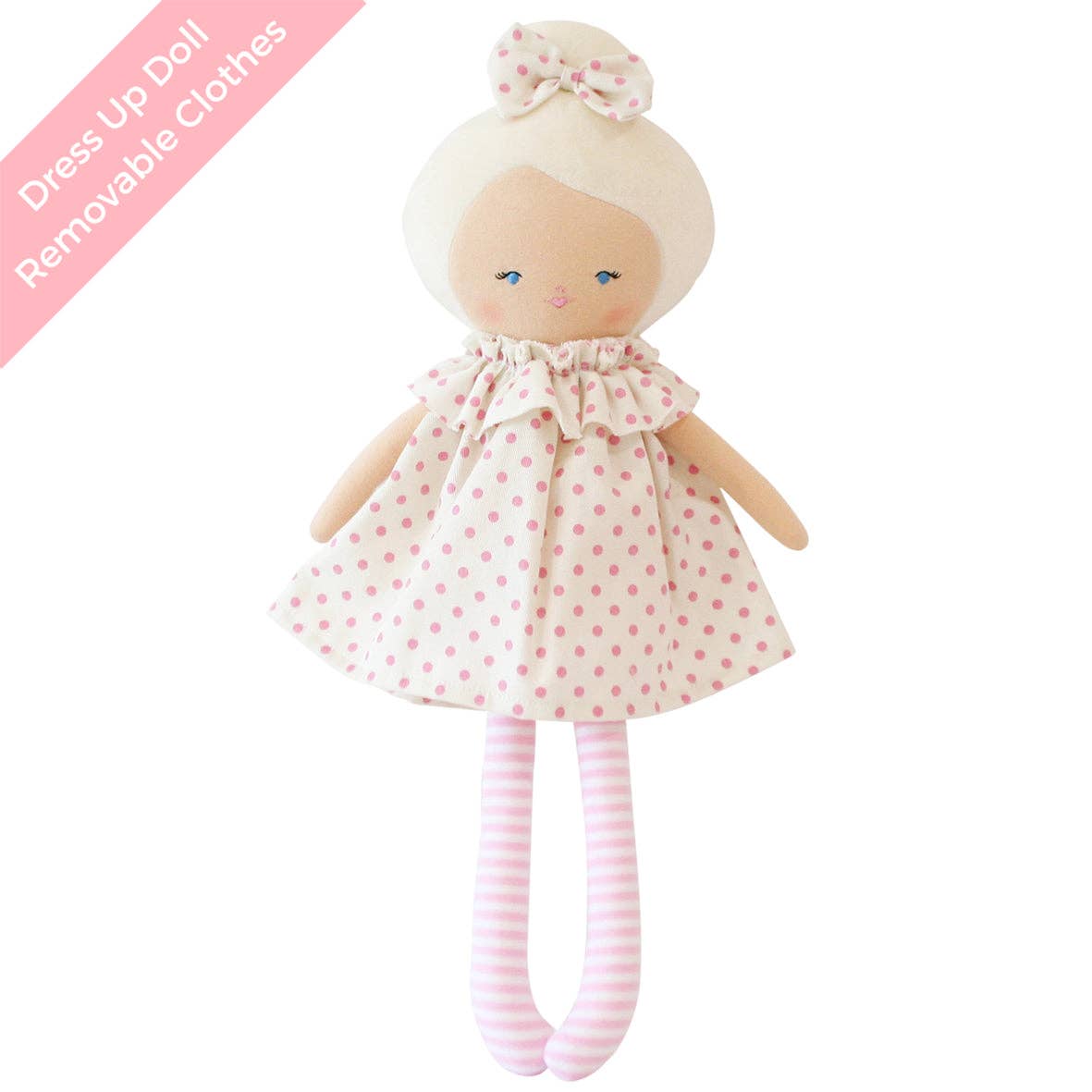 Alimrose Harper Doll 43cm Berry Polka