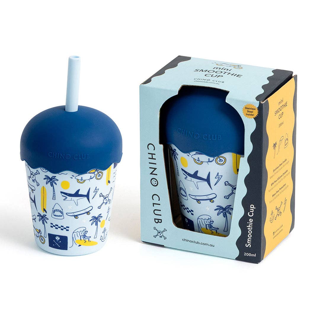 Chino Club Rad Times Mini Smoothie Cup & Straw 200ml