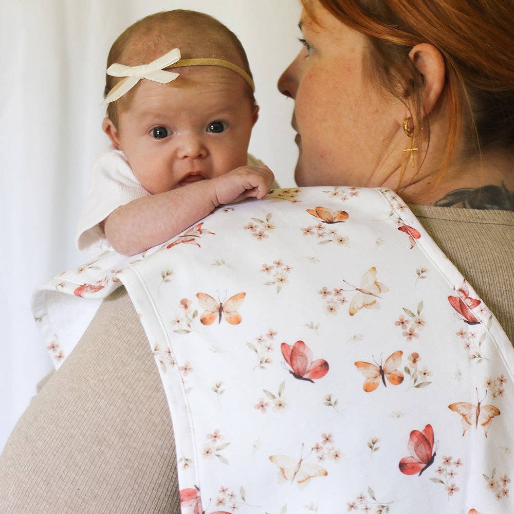 Snuggle Hunny - Butterfly Organic Cotton Burp Cloth