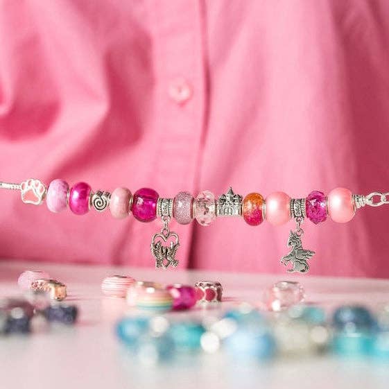 Sweet As Sugar Jewellery - Jewellery Making Kit Charm Bracelet Set: Teal