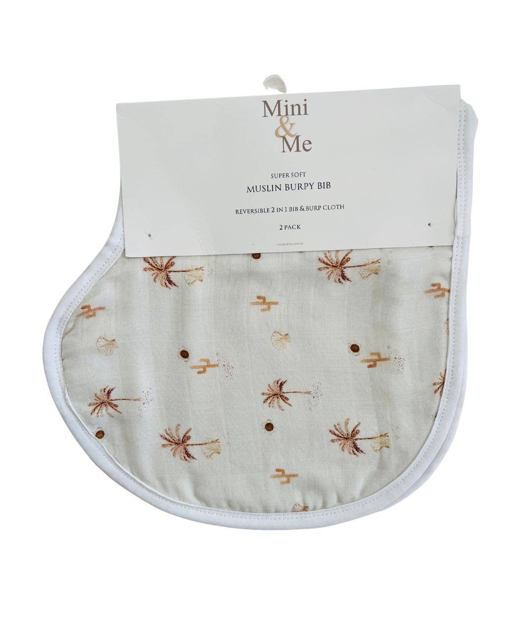 Cuddle Bug & Co | Mini & Me Burp Bib Desert Palms & Fall