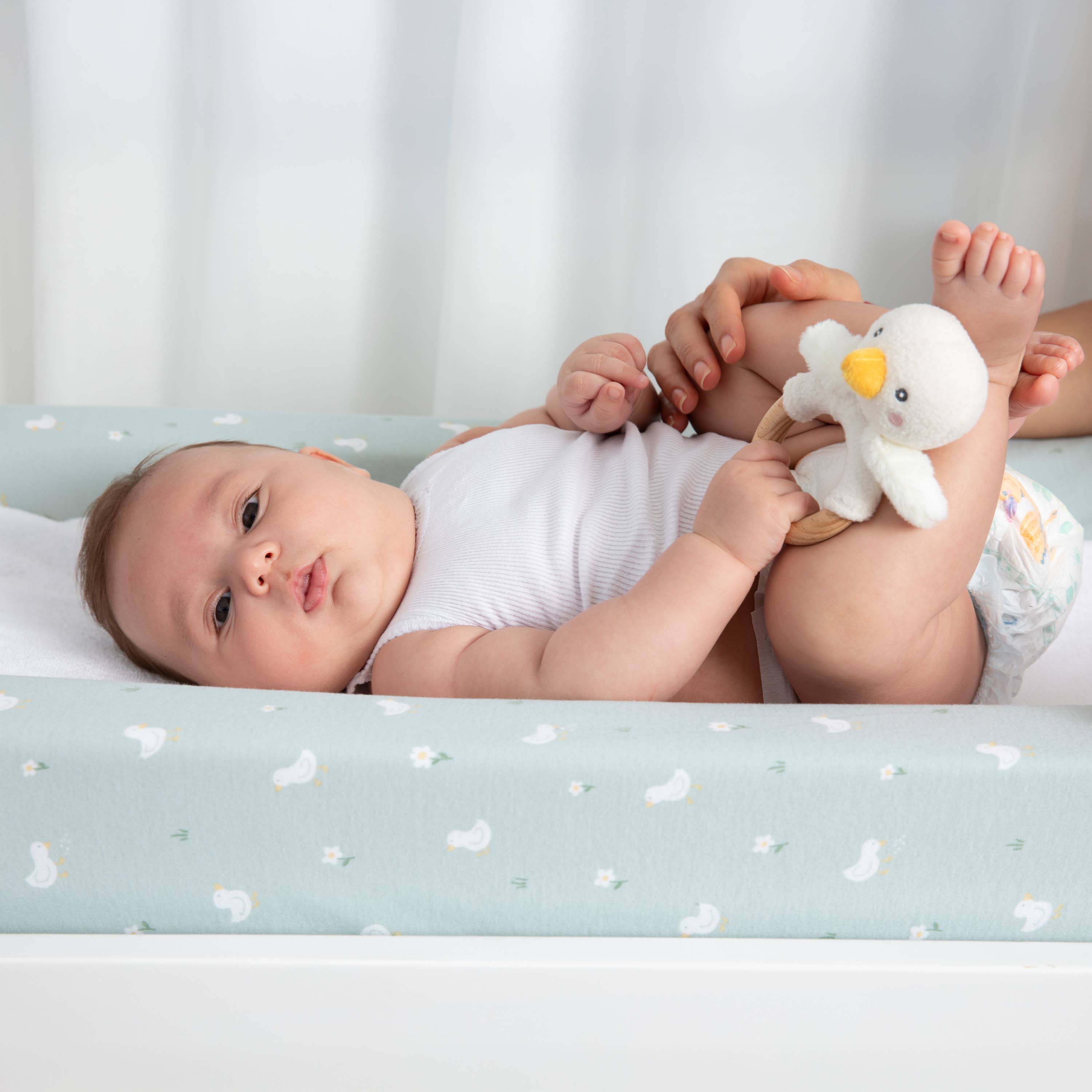 Living Textiles | Teething Ring & Dummy Chain Gift Set