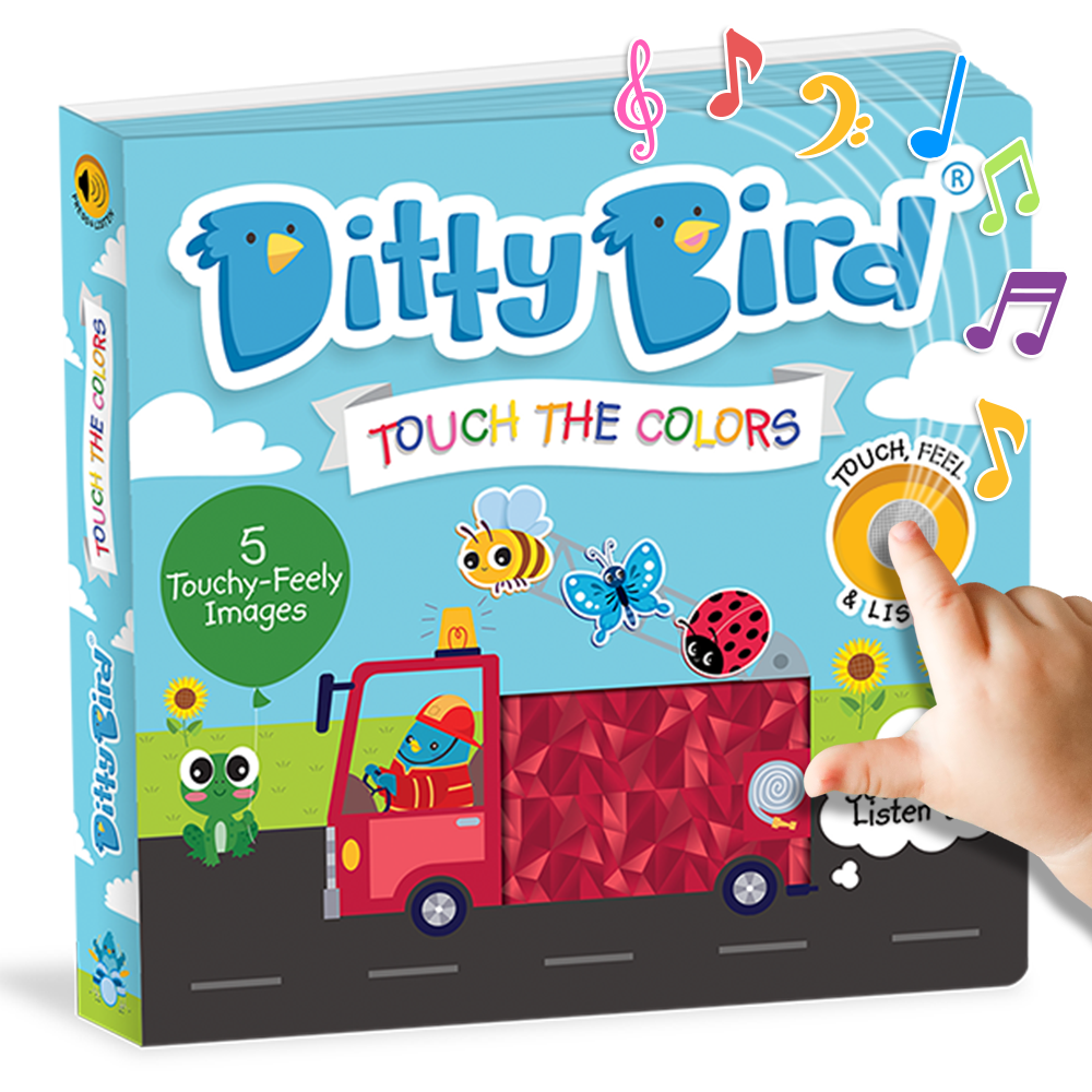 Ditty Bird | First Sensory Book | Montessori | Touch the colors