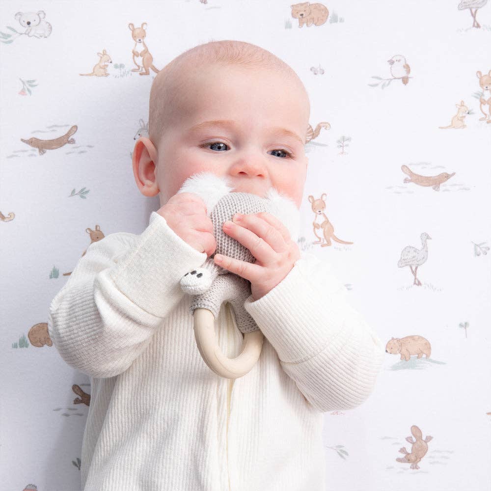 Living Textiles - Ring Rattle - Kaola